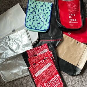 LuLuLemon Athletica Fans! set of 10   [B:grn]